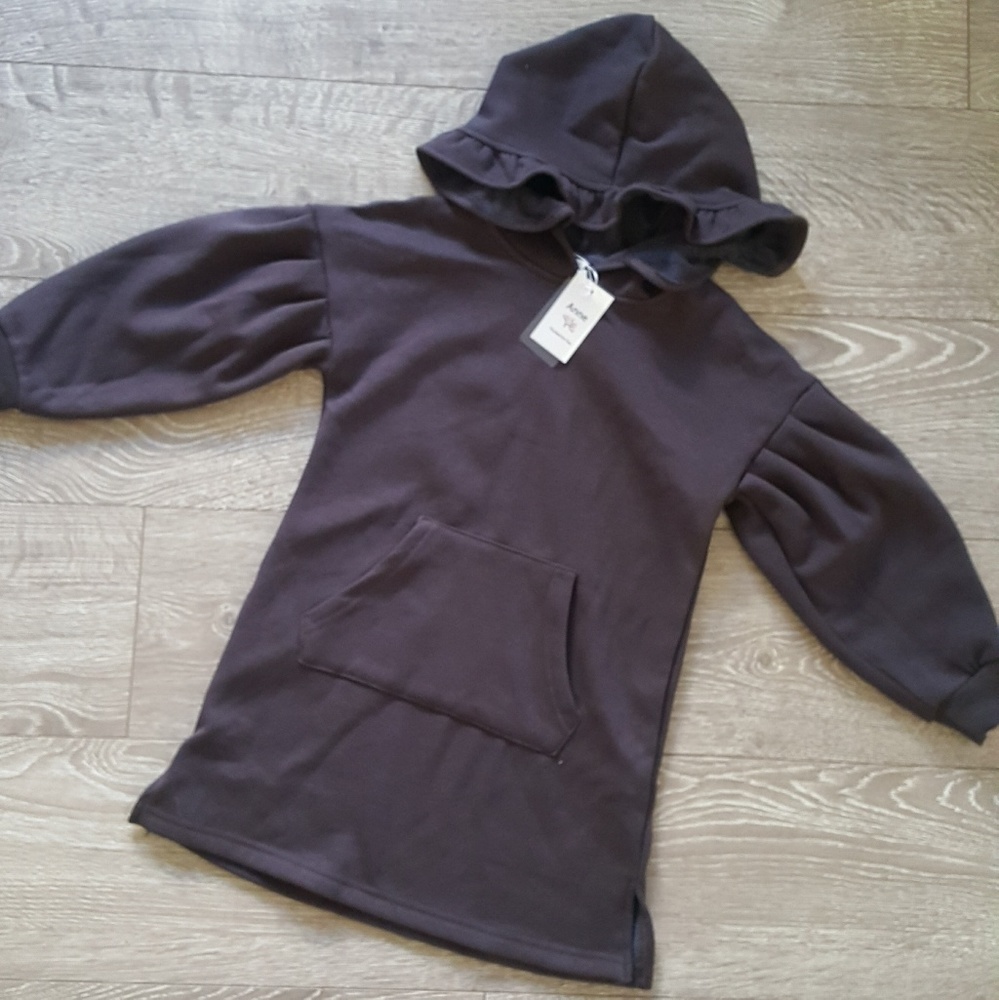 Girls Fashion fleece hoodie dress Sz 6